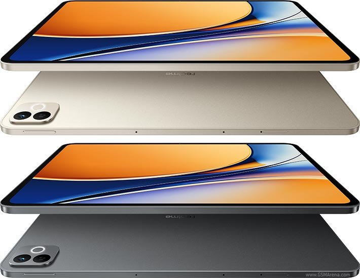 realme Pad 3 5G tablet front and back